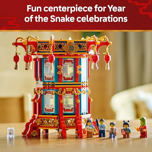 LEGO Spring Festival Trotting Lantern - Learning & Educational Building Toys for Chinese Festival for Kids, Boys & Girls, Ages 9+ - Cultural Gift for Display - Year of The Snake Minifigure - 80116 image 3