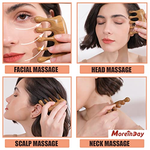 Moreinday Massage Comb Gift For Women Scalp Massager Comb Hand Made Sandalwood Comb #TOP2
