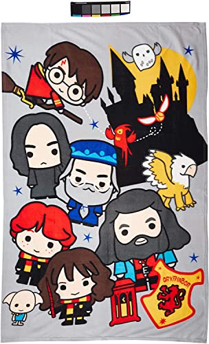Official Harry Potter Charm Fleece Blanket Throw Character Design Super Soft Blanket Perfect for Any Bedroom 59