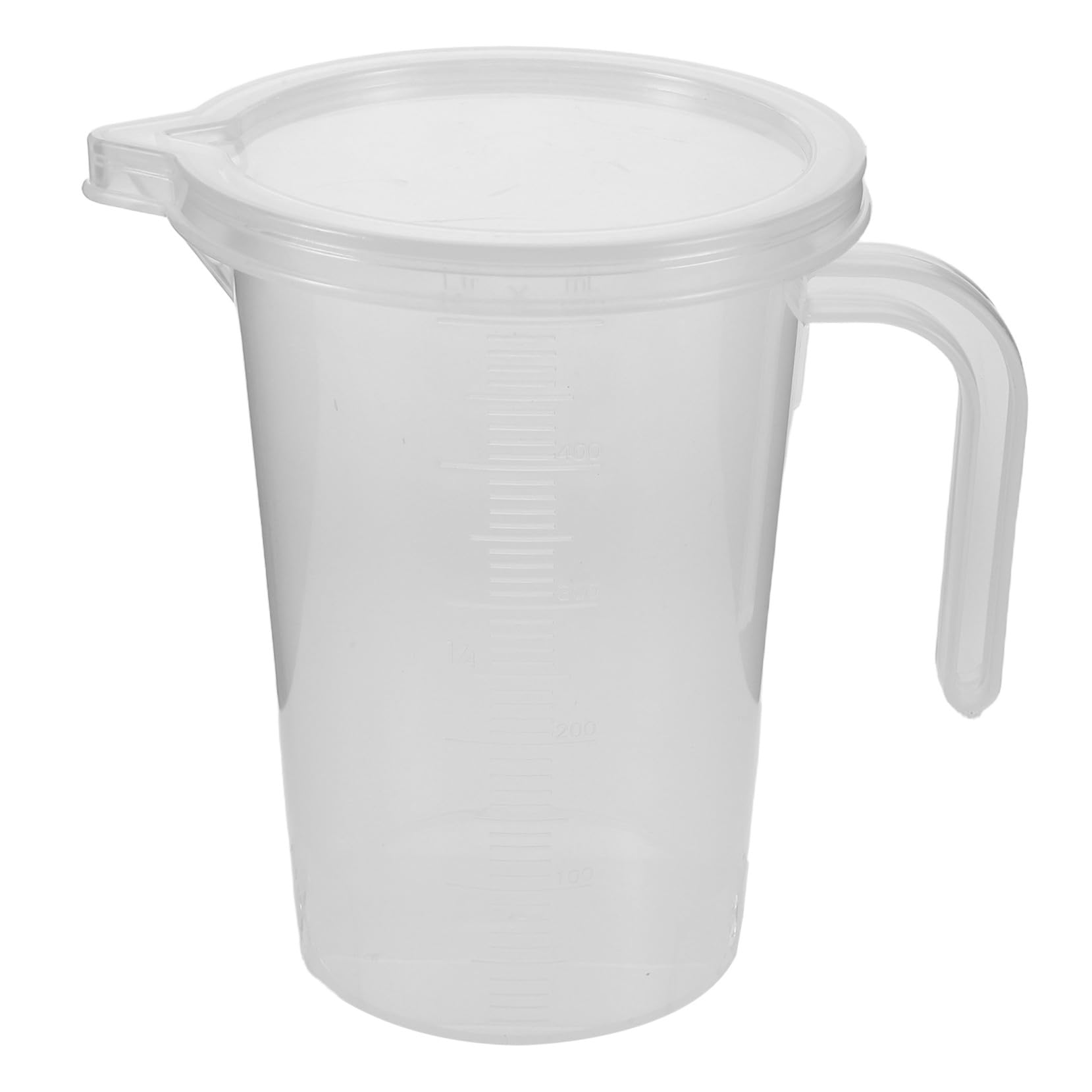 COLLBATH 6 Pezzi Misurini da Cucina in Plastica Trasparente Tazze Graduate con Manico Ergonomico e Misurino per Liquidi per Uso e