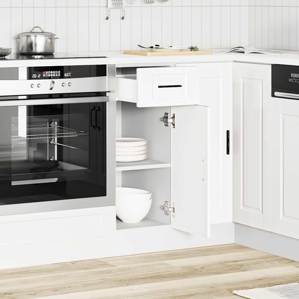 Armoire de cuisine Porto blanc bois d ingénierie