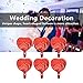 Nurnesy 50PCS Heart Balloons, Red Heart Shaped Balloons for Wedding Baby Shower Anniversary Backdrop Valentine Party Decorations