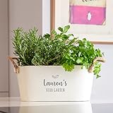 Personalised Herb Planter - Garden Gifts for Her Women - Unique Birthday Anniversary Gift for Plant Lovers (Small Plater) - Image 4