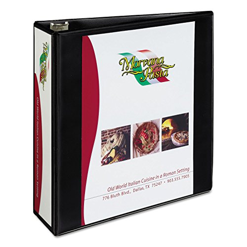 Image of Avery Heavy-Duty View 3 Ring Binder, 3 inch Slant Rings, 1 Black Binder | For Heavy School, Home and Office Use, DuraHinge Tear-Resistant Spine, DuraEdge Split-Resistant Sides, Nonstick Cover