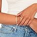 PAVOI 14K Gold Plated Cubic Zirconia Rings for Women | Classic Stackable Ring Band for Women (Yellow Gold, 7)