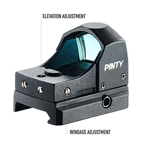 Pinty Pro 3 Moa Red Dot Sight With Built-In Picatinny Weaver Rail Mini Red Dot Reflex Sight #TOP4