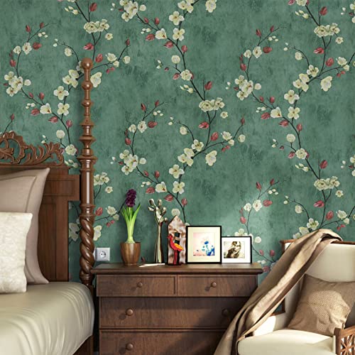 Peel And Stick Wallpaper Floral Contact Paper Floral Wallpaper Removable Wallpaper Waterproof Wallpaper Vinyl Roll For Wall Furniture Cabinet 118"X17.7" #TOP7