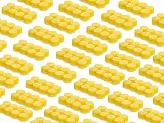 Plástico, 1000 unidades, 9 mm de diámetro, color amarillo