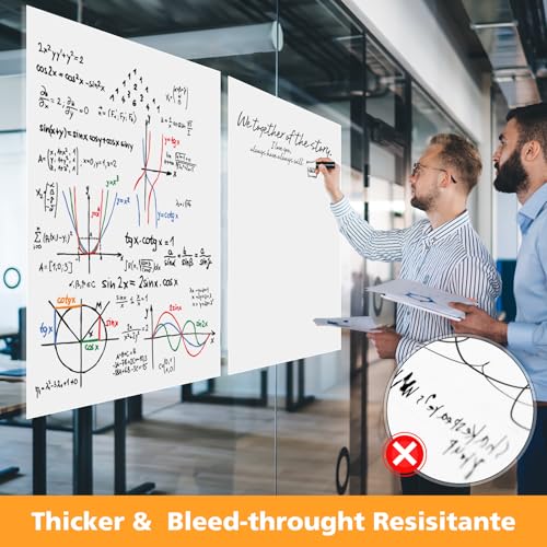 image for JehXinz Sticky Easel Pads with Self-Stick Paper, 30 Sheets per Pad, La