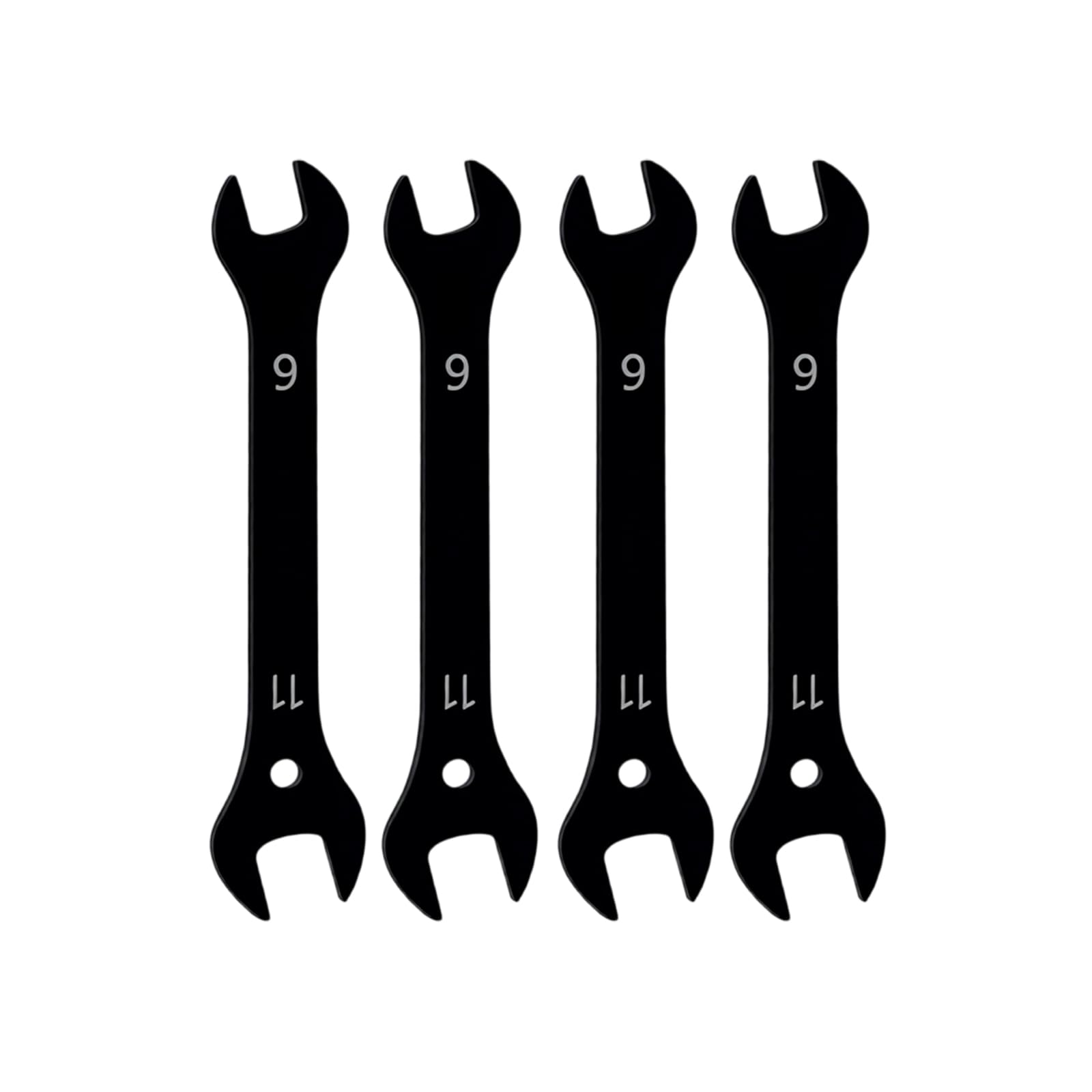 Mandouer 9mm x 11mm Double Open End Spanner, Thin Carbon Steel Wrench