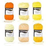 Schachenmayr Catania, Set Gelb Mix Hilos para Tejer A Mano