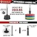 Mikolo Fitness LAT and Lift Pulley System, Dual Cable Machine(70'' and 90'') with Upgraded Loading Pin for Triceps Pull Down, Biceps Curl, Back, Forearm, Shoulder-Home Gym Equipment(Patent)