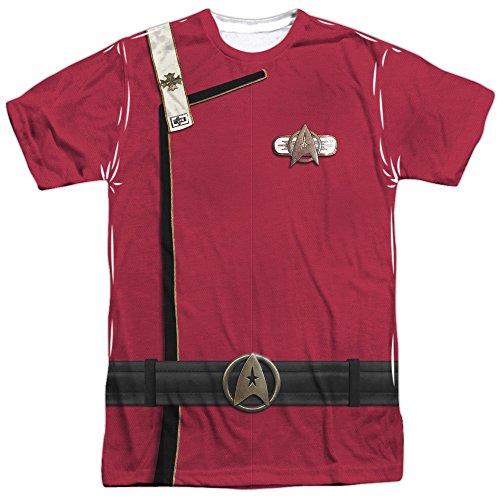 Star Trek- Admiral Kirk Uniform Costume Tee (Front/Back) T-Shirt Size XXL