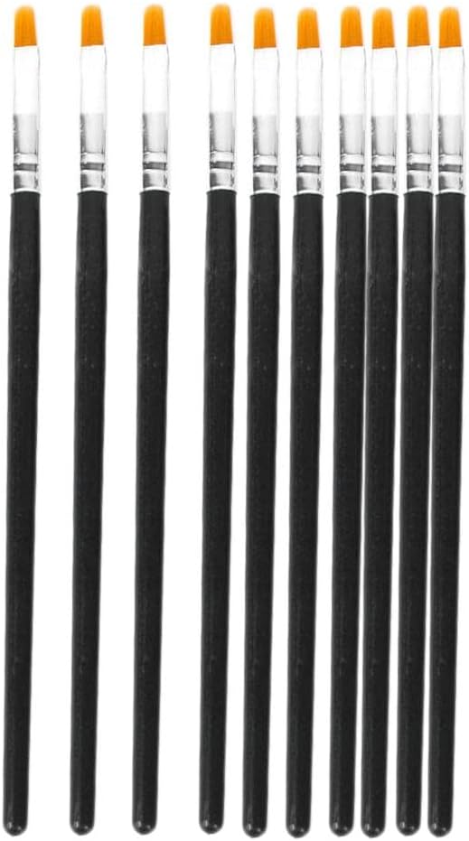 ILSMYSUTRA® 10X Pro Flat Tip Nylon Hair Oil Paint Brush for Artists Painters Beginners |Crafts | Art Supplies | Painting Supplies | Artists Brushes