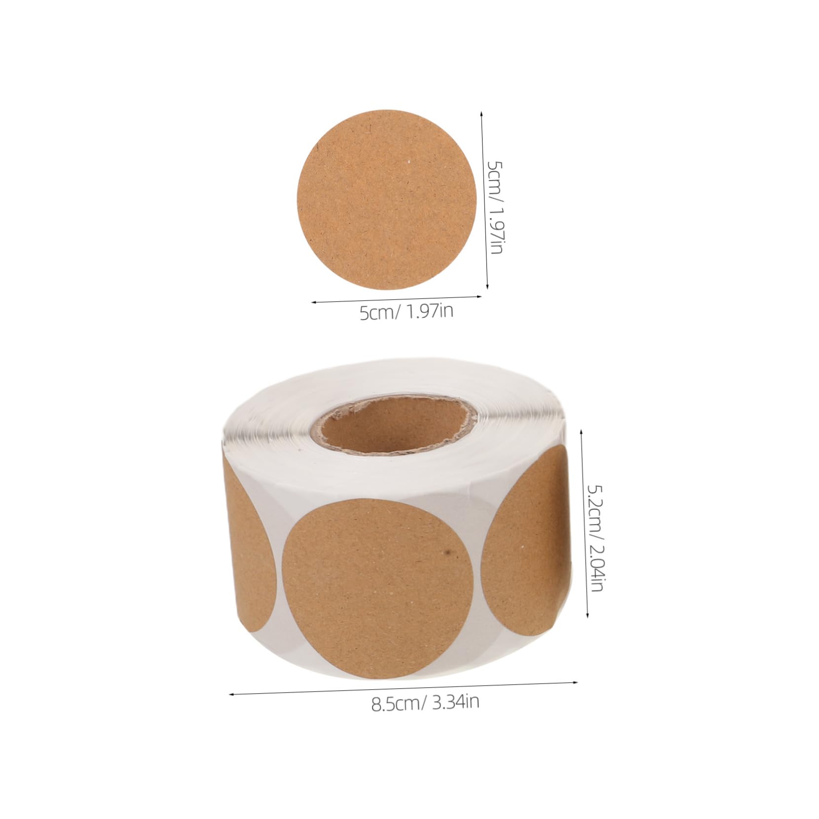 POPETPOP 3pezzi Etichette Adesive Circolari Vuote per Imballaggio e Spedizione Adesivo Termico Autoadesivo Sigillante per Sacchetti e Etichette Personalizzabili