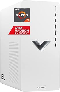 HP 2022 Newest Victus 15L Gaming Desktop, AMD Ryzen 7 5700G Processor, AMD Radeon RX 6600XT Graphics, 16GB DDR4 RAM, 1TB PCIe SSD, Wired Keyboard&Mouse, Wi-Fi 6, Windows 11 Home, White