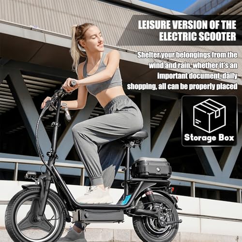 ASKGO Electric Scooter for Adults with Dual Brakes and Dual