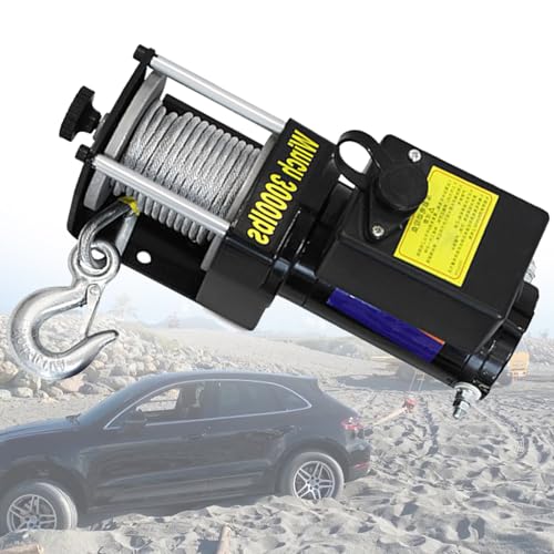 Winche eléctrico impermeable 3000lb 12V para vehículos