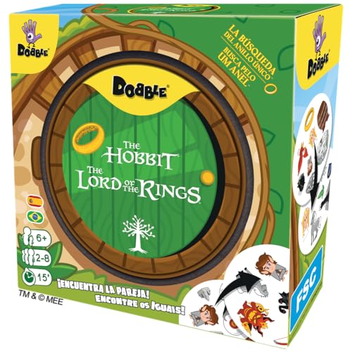 Asmodee - Duplo Senhor dos Anéis - Conjunto de cartas de observação e velocidade para crianças e adultos - jogo de mesa - 15 minutos de jogo, a partir de 6 anos, 2-8 jogadores