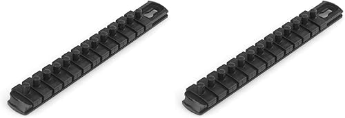 Miniatura 9 de TEKTON guía de llaves de 1/4 pulgadas x riel de 20.3 cm, 13 clips (rojo) OSR01113 Fabricado en EE. UU