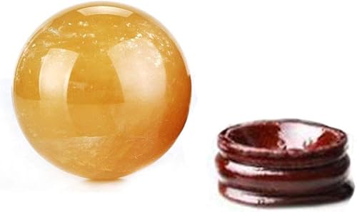 Miniatura 2 de Bola de esfera de cristal citrino natural Feng Shui - Cristal de Feng Shui para riqueza y éxito