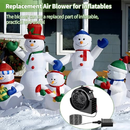 Inflatable Air Blower Replacement,Inflatable Air Fan Replacement with 5 LED Light String for Inflatables Costume Christmas Thanksgiving Halloween Yard Lawn Inflatables Outdoor BBQ Picnic Camping - Image 7
