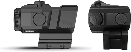 Monstrum Cyborg 3X Prism Scope with Shake Awake | DX1 Reticle | Monstrum 2X Flip-to-Side Forward Magnifier | Bundle