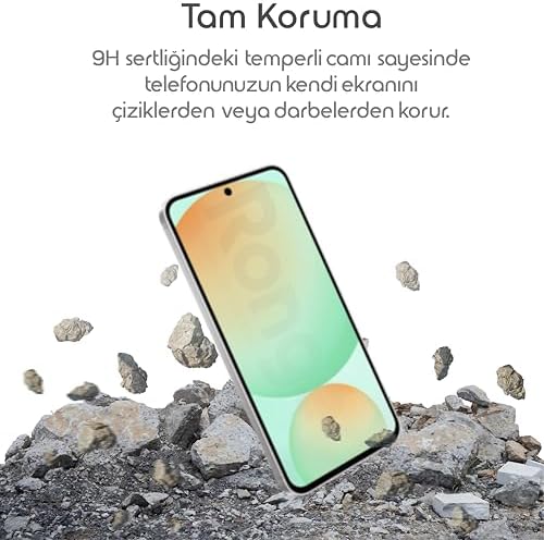 Rongep Samsung Galaxy S24 FE için Ekran Koruyucu 9H Sertlikte Anti-Static Temperli Cam Görüntü Kalitesini ve Dokunmatiği Etkilemeyen S24fe Cam Çizilme ve Darbelere Karşı Ekranı Kaplayan S24 FE Koruma - Görsel 5