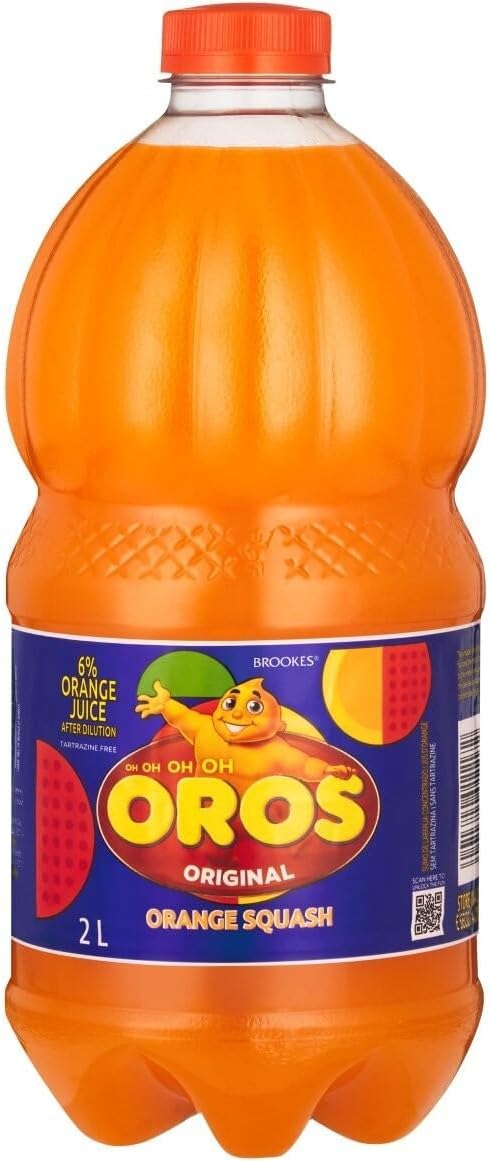 Brookes Oros Orange Squash 2litre