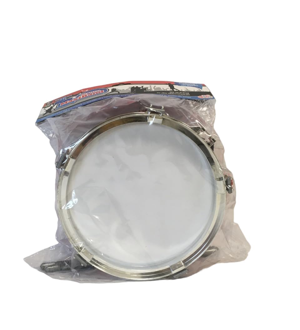 Tamburo Bambini Tamburo Giocattolo per Bambini con Bacchette e Tracolla Marching Drum Tamburo in Busta Diametro cm 20