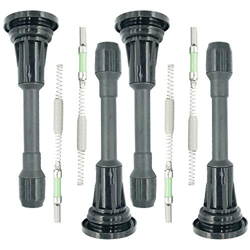 DMCOIL Set Of 4 Ignition Coil Boots With Resistance And Spring Packs Compatible With Nissan Altima Juke Micra IV Qashqai X-Tail Note Renault Koleos Infiniti FX50 eplaces OEM 22448-JA00C