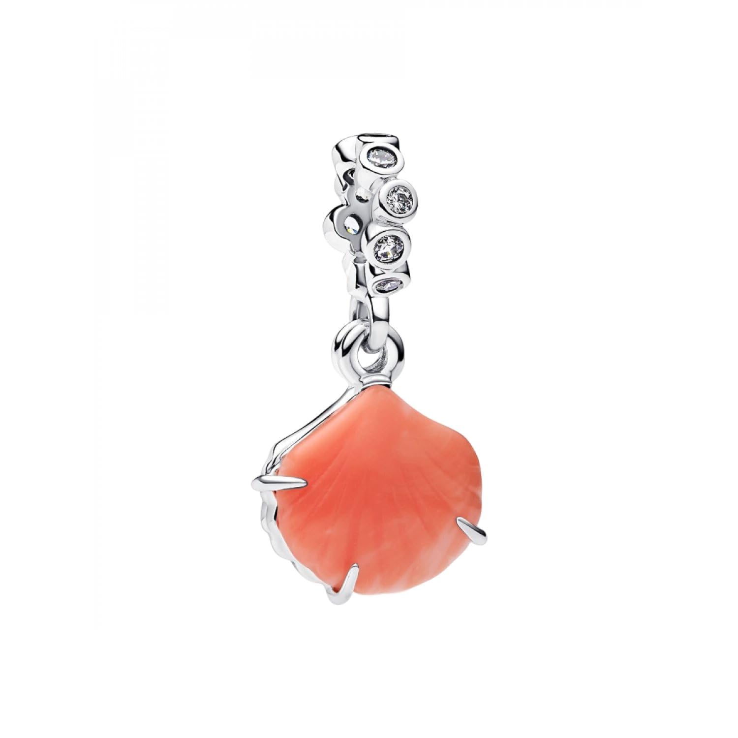 PANDORA Korallenrote Muschel Doppelter Charm-Anhänger 793821C01 Charm Anhänger