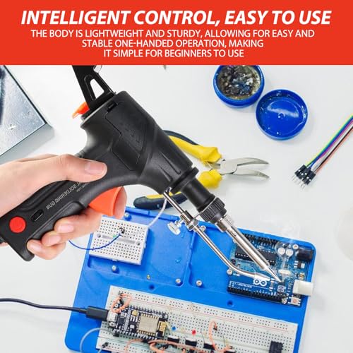 Internally Heated Industrial Welding Tools, Versatile Portable Manual Soldering Gun, Welding Tool Set with Solder Wire Rolls for Industrial Home - Thumbnail 4
