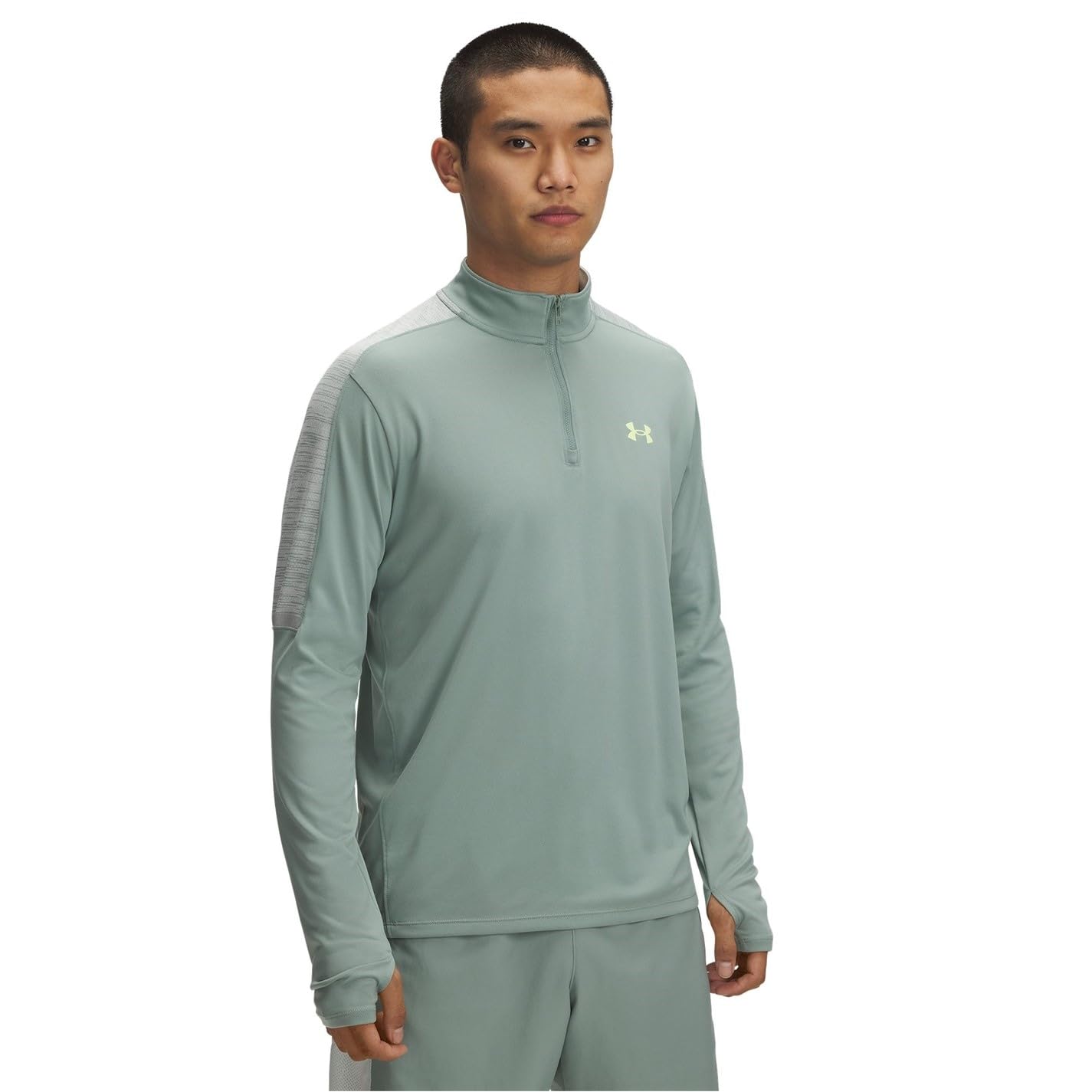 Under Armour Men's Green Tech Quarter-Zip Fleece in Size 2XL, Sports Direct