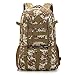 AHJSN 50l Outdoor wasserdichte Tasche Rucksack Bergsteigen Rucksack Angeln Rucksack Sporttasche 50-70L Desert Digital