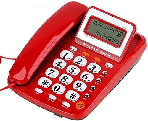 Kabelgebundene Telefone Single - Kabelgebundene Telefone - Retro Festnetztelefon - Big Button Kabelgebundenes Telefon - Kabelgebundene Analog-