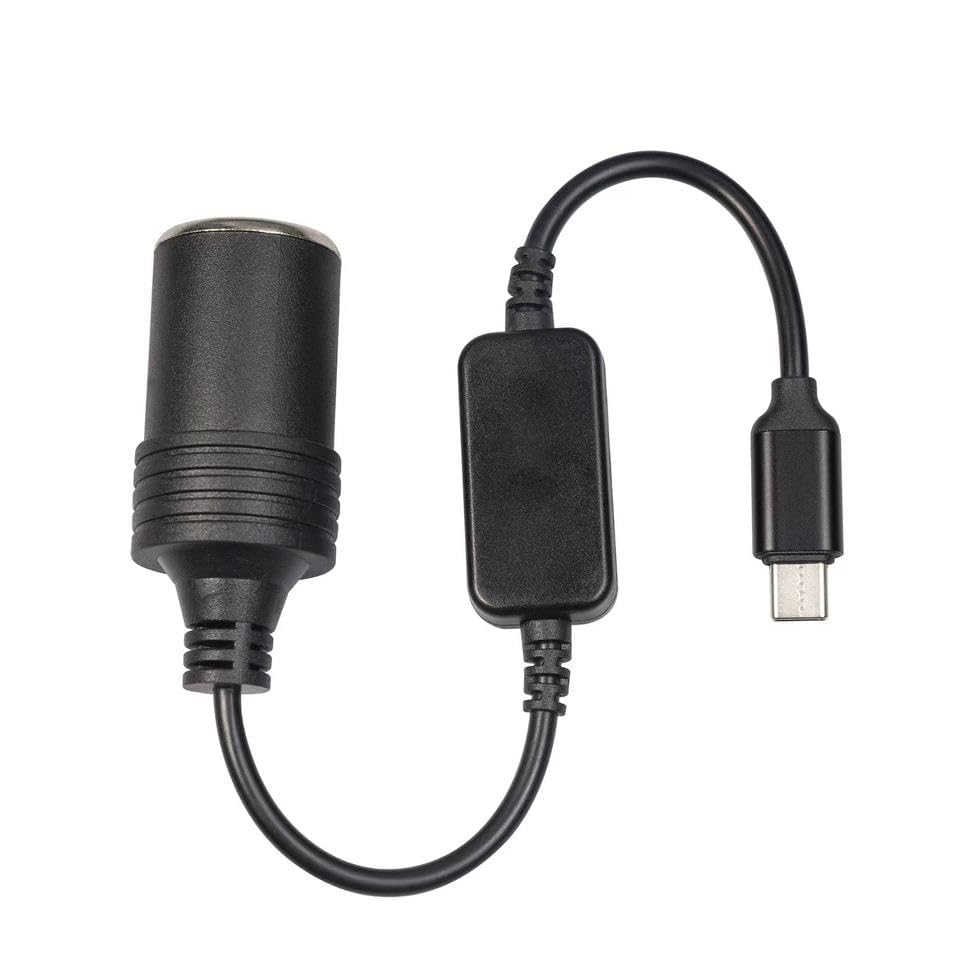 Image of BKN USB Type C 5V to 12V Car Cigarette Lighter Socket Female Converter Step up Cable for Driving Recorder GPS for Driving Recorder, Electronic Dog, Car Charger and Other Automotive Equipment
