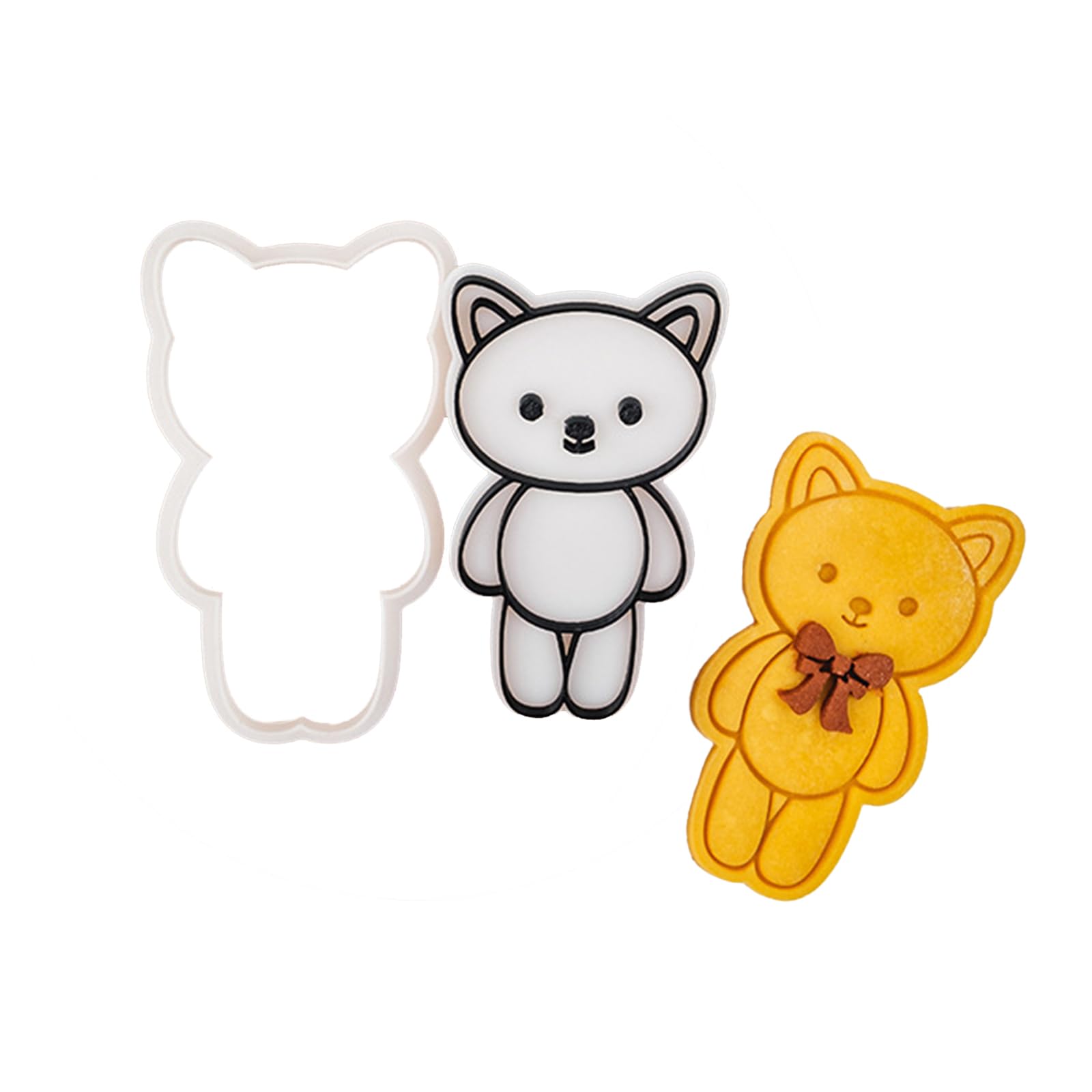 Tsophreniq Cartoon Animals Biscuits Cutter Cookie Stamp Fondant Pastries Molds Biscuits Cutter Kitchen Baking Supplies Cartoon Animal for Baking