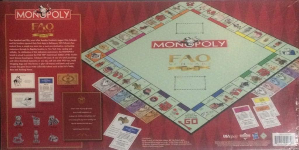 Super Cheap 🛒 Monopoly F.A.O Schwarz 150th Anniversary Edition by Hasbro