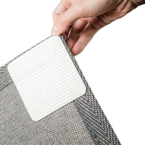 Listado de Mopas para alfombras que puedes comprar esta semana. 41 BEE VIBES Almohadilla de Agarre para Alfombra 8 Pack - Juego de Pinzas para alfombras Cinta Antideslizante Color Blanco, Adhesivos de sujeción para Esquinas de tapete
