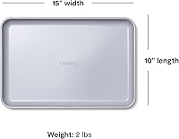 Vista 3 de Caraway Bandeja de cerámica antiadherente para hornear, revestimiento de cerámica naturalmente resbaladizo, no tóxico, libre de PTFE ni PFOA