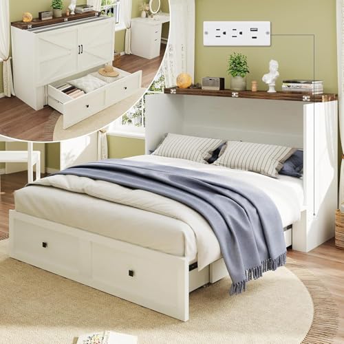 LUXOAK Full Size Murphy Bed