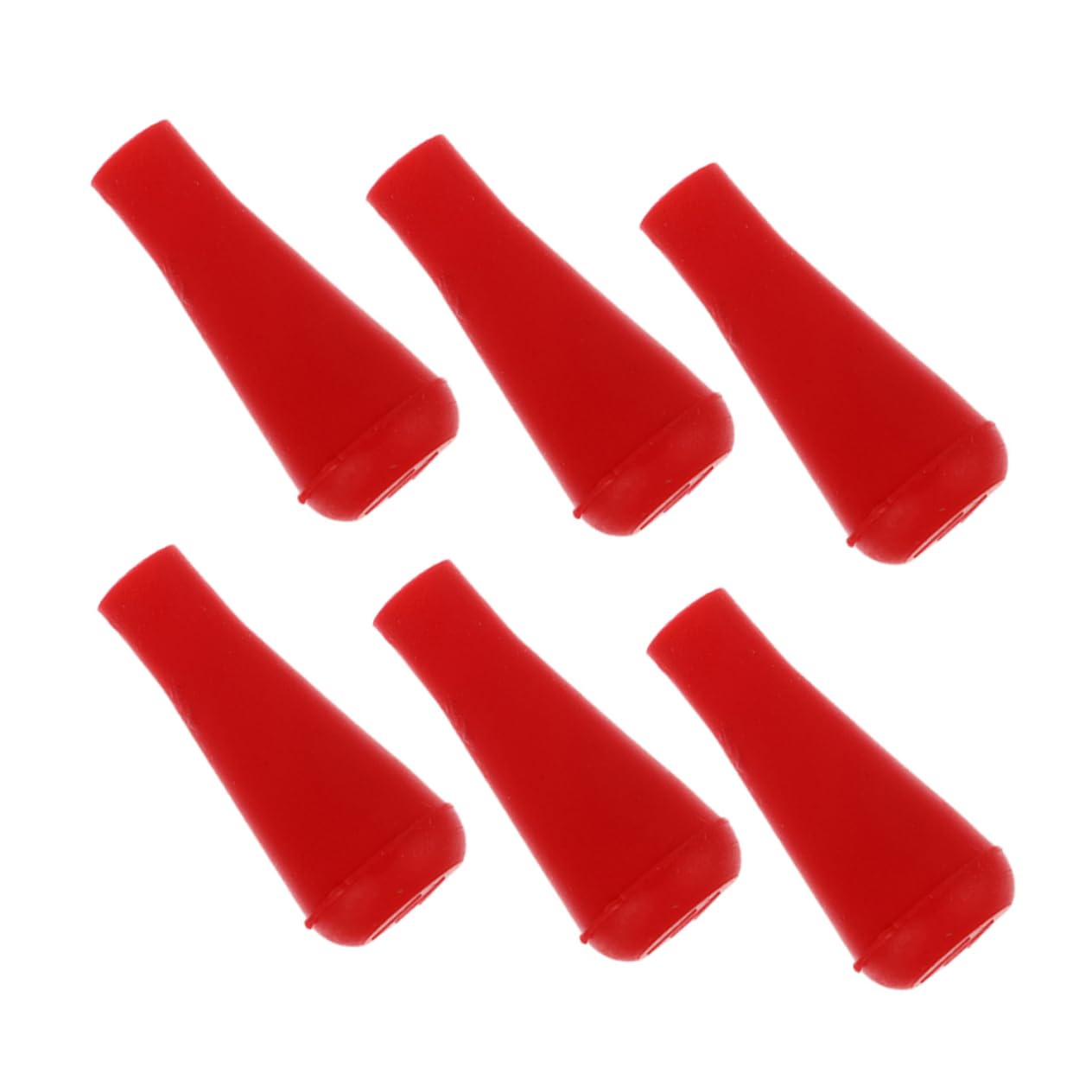 Kisangel 6Pcs Wear Resistant Rubber Arrowhead Tips for Archery Replacement Broadheads Easy to Install High Precision for Target Practice for