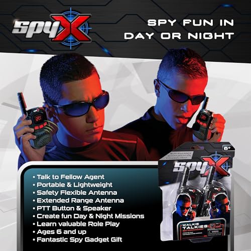 SpyX, FM Walkie Talkies for Kids, For Fun Day & Night Secret Spy Missions, Portable, Lightweight - Image 2