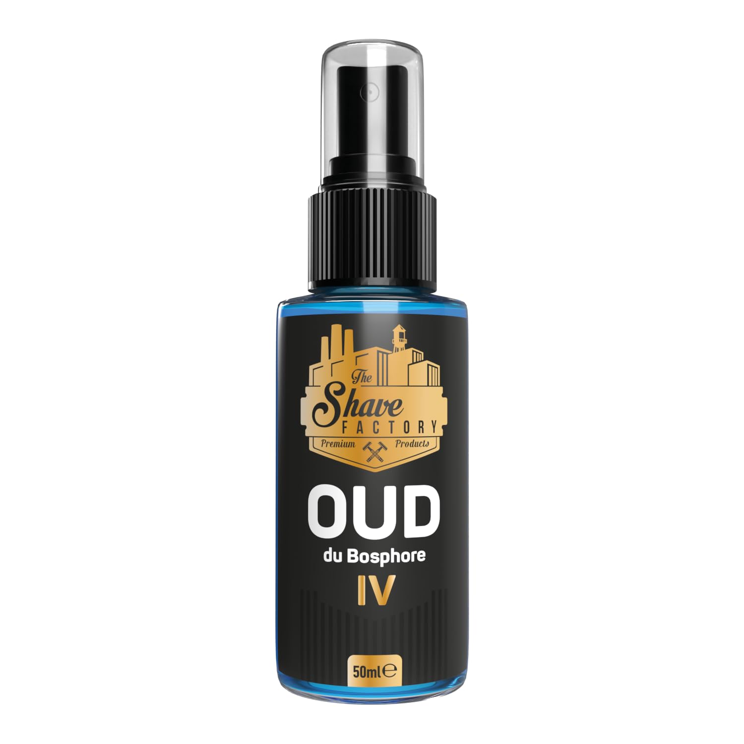 The Shave Factory After Shave Cologne - A Fragrant Essence For Impeccable After Shave Care For A Long-Lasting Sensation Of Freshness And Comfort (50ML, Oud 04 du Bosphore)