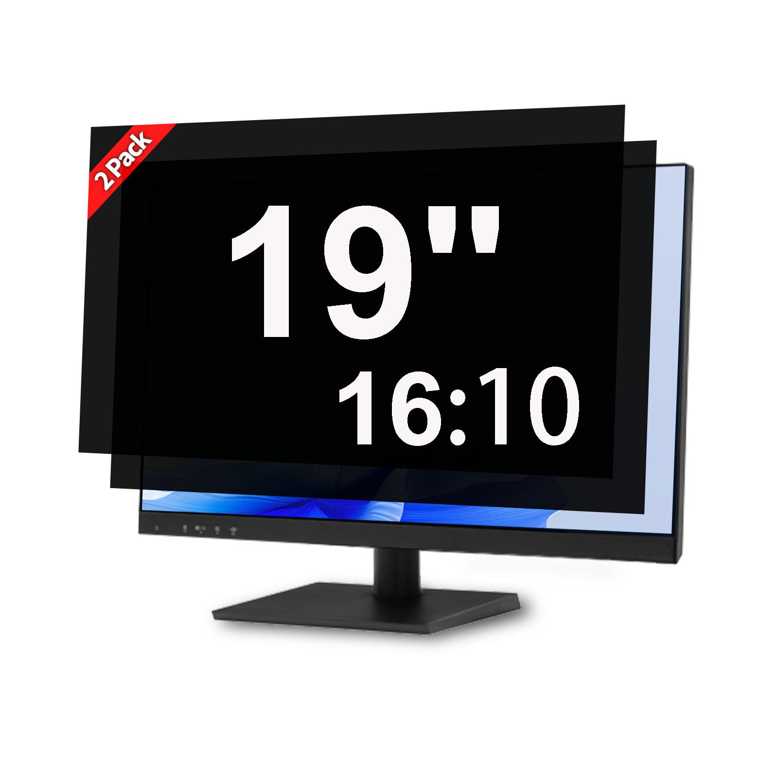 Photo 1 of [2 Pack] 19 Inch Monitor Privacy Screen