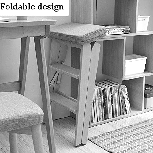 Taburete de 3 escalones para alcanzar armarios altos escalera DASHADAO m 3