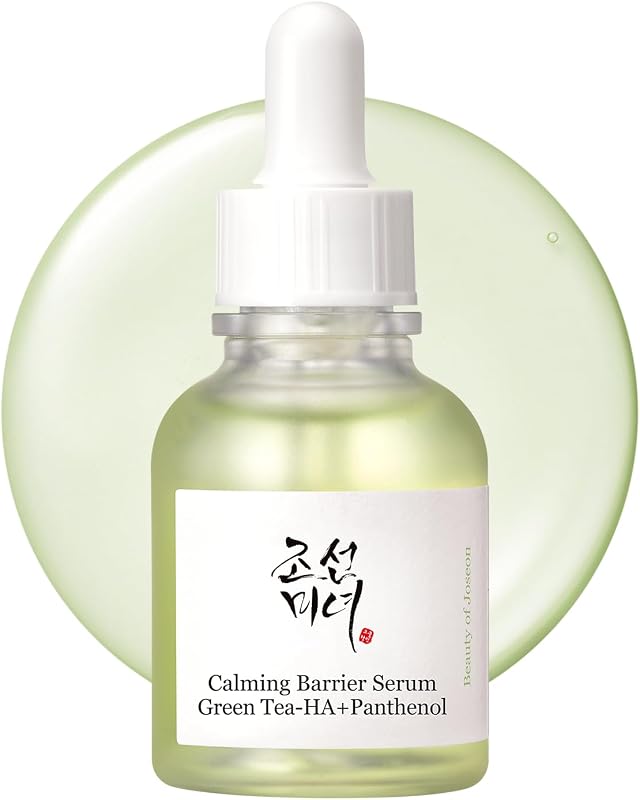 Suero calmante Barrier Green Tea-HA™ + Pathenol | Cuidado diario de la piel coreana para pieles secas y sensibles, calmante, calmante e hidratación profunda 30 ml, 1,01 fl.oz