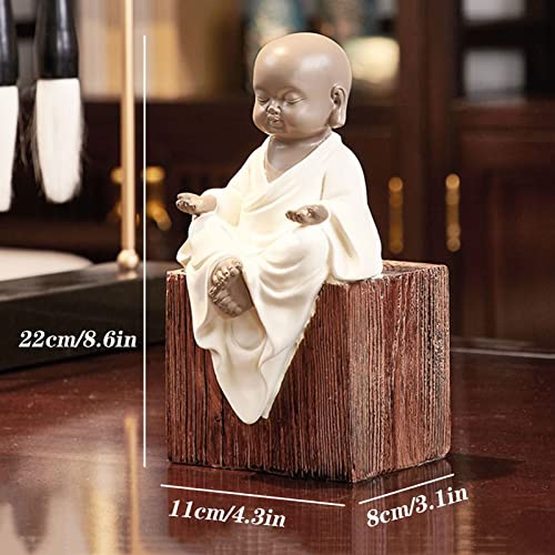 Sujetalibros de monje zen soporte para libros simple y finales de libro 3