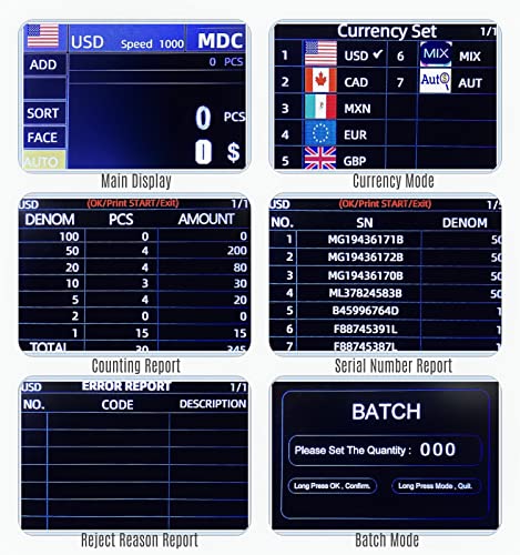 Newly Launched Demotio Bank-Grade Two Pocket Non-Stop Bill Sorter Ma-900, Value Counting, Multi-Currency, Counterfeit Detection 2 Cis/Uv/Mg/Ir, Printer Enabled #TOP4